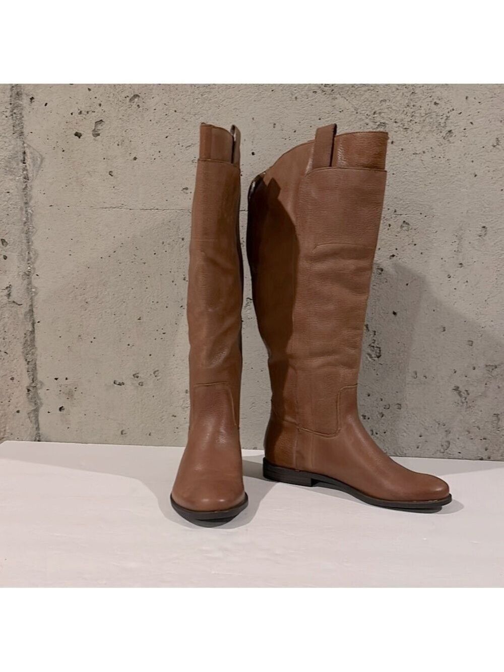 Mossimo Supply Co. Cognac Tall Leather Riding Boot - Sz 6
